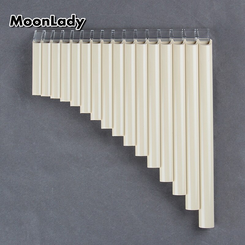 16 Pipes Pan Flute Pan Pipe G Key ABS Plastic Traditional Woodwind Musical Instrument for Beginner and Musical Lover