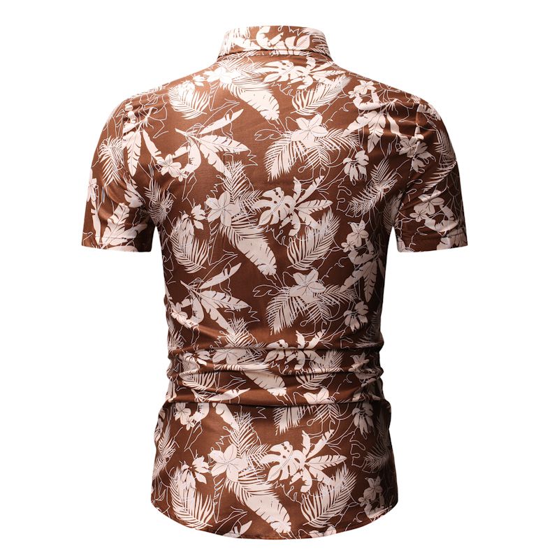 Heren strand hawaii overhemd merk korte mouwen overhemd heren plus size bloemen overhemden heren vakantie overhemd camisas xxxl