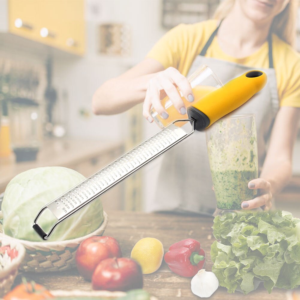 Microplane Grater Fruit Vegetable Tools & KitchenMultifunction Stainless Steel Lemon Zester Fruit Peeler Cheese Zester
