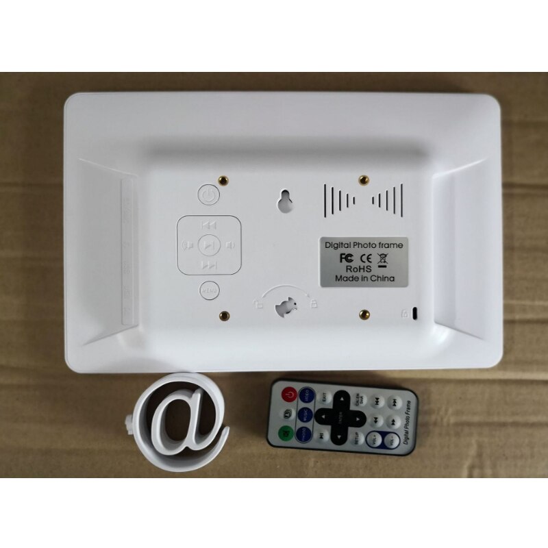 10.1 "HD fotografia cyfrowa obraz w ramie Mult-odtwarzacz multimedialny MP3 MP4 budzik na prezent: biały / Au wtyczka