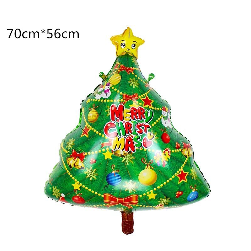 Jul lager folie ballonger pojke globos julgran ballong julfest dekorationer navidad box boll år: 14