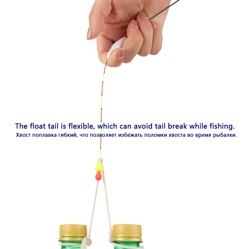 3 Stuks Drijvers Met Glijdende Kraal Staart + 3 Boei Buizen + 1 Vislijn Set + 1 Float Houder Nano Lake River Bobber Vissen Accessoires