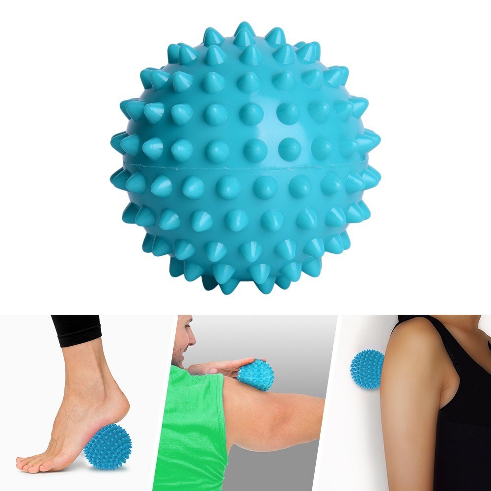 2-in-1 Yoga Wheel Set with Spiky Ball for Deep Tissue Massage & Fasciitis Relief