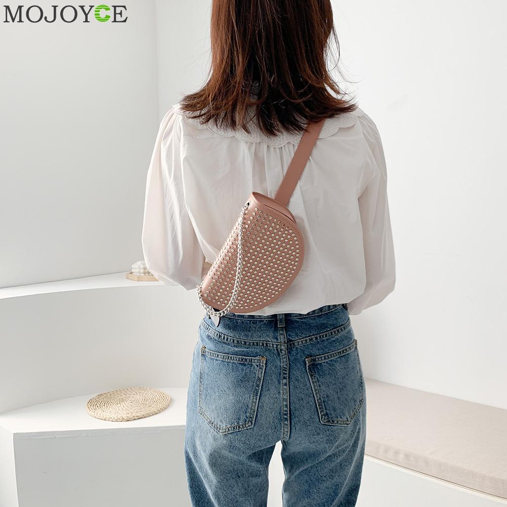 Bolso de hombro tipo bandolera Retro para mujer, cadena semicircular para mujer, pequeño bolso de pecho, bolso de compras de piel sintética, bolsos de viaje tipo mensajero