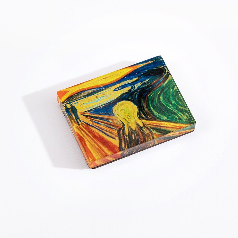 1Pcs Art Gallery Magneet Mooie Tekening Acryl Magnetische Knop Houder Voor Whiteboard Koelkast Memo Foto School F624: Skrik