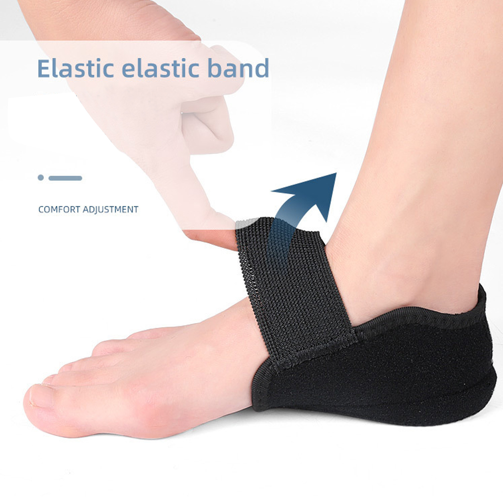 Chaussettes Invisibles en Gel de Silicone, Coussretours de Talon, Support de Voûte Arquée Orth4WD, Semelles de Coussin de Talon, Unisexe, 1-3cm, 1 Paire