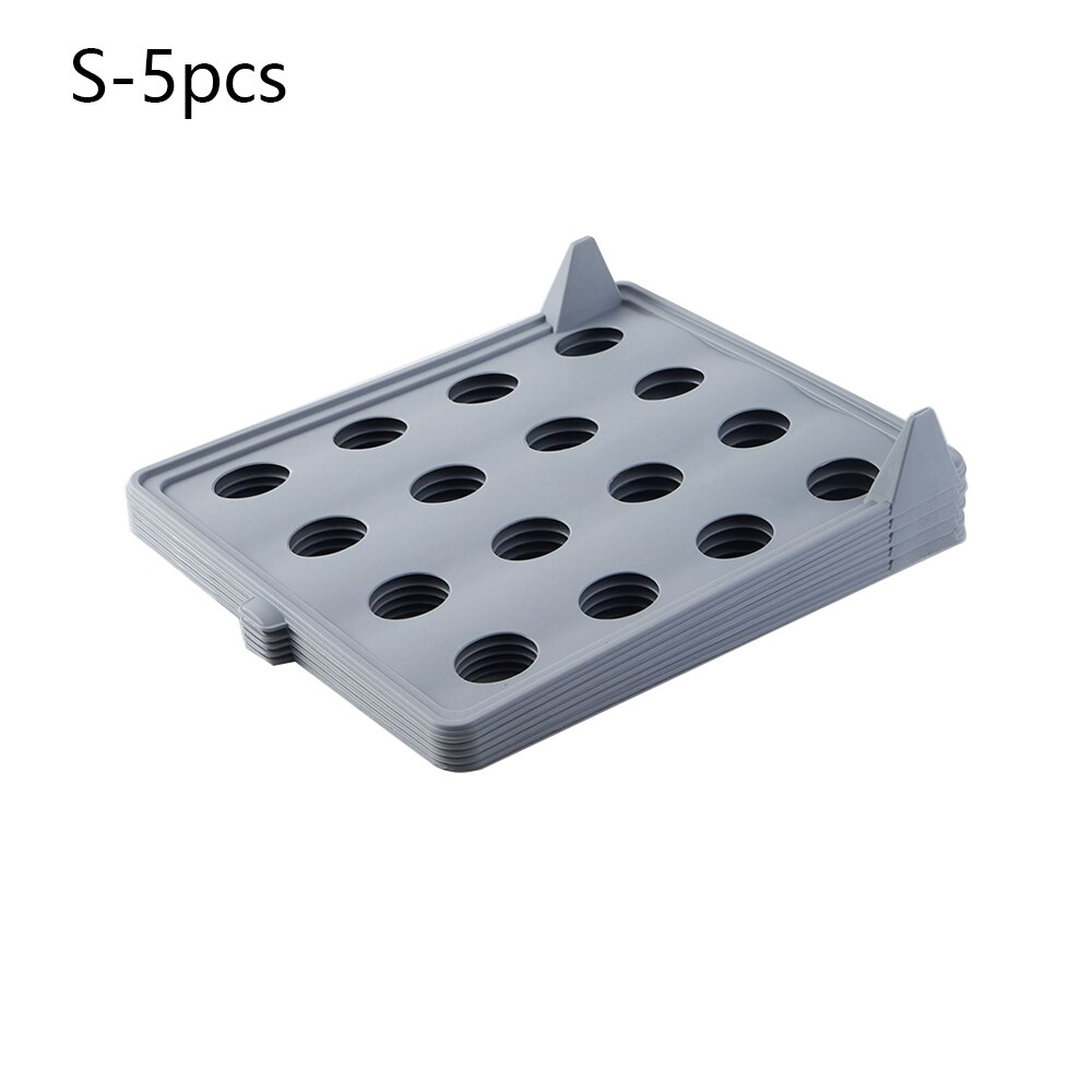 10Pcs/Lot Folding Cloth Storage Holders Clothing Wardrobe Drawer Clothes Finishing Racks Home T-Shirt Underwear Organizer Board: S 5pcs gray