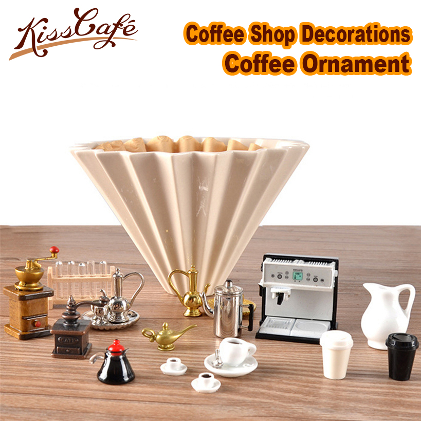 Espresso Accessories Coffee Decorate Mini Coffee Milk Cup Tamper Grinder Ornament Cafe Lovers Barista Model