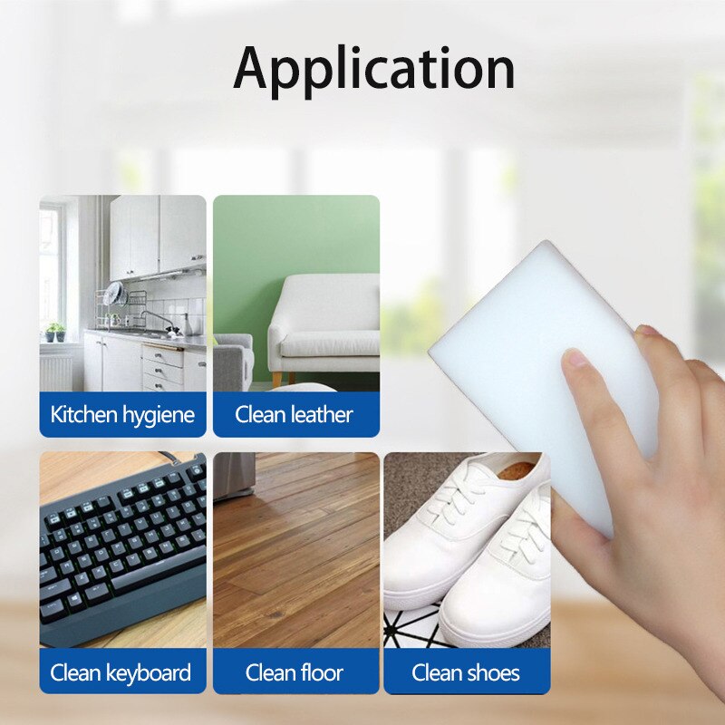 10*7*3cm magic clean melamine eraser,melamine sponge pad cleaner multi-functional kitchen assessoires dish washing sponge eraser