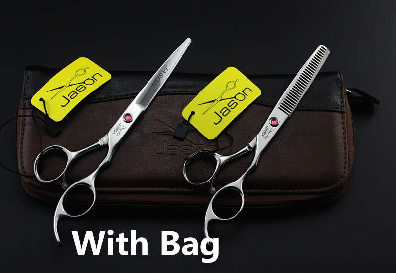 Jason-ciseaux de coiffure de supérieure, JP 440C, outil pour couper les cheveux, 306 #6'': One Pair With Bag
