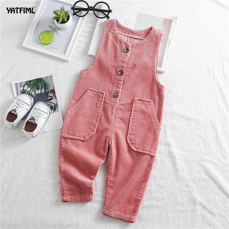YATFIML Baby Jungen Kabel Hosen Mädchen Overall Kleinkind freundlicher betroffen Overall Baby-spielanzug Jungen Lätzchen Hosen Overall