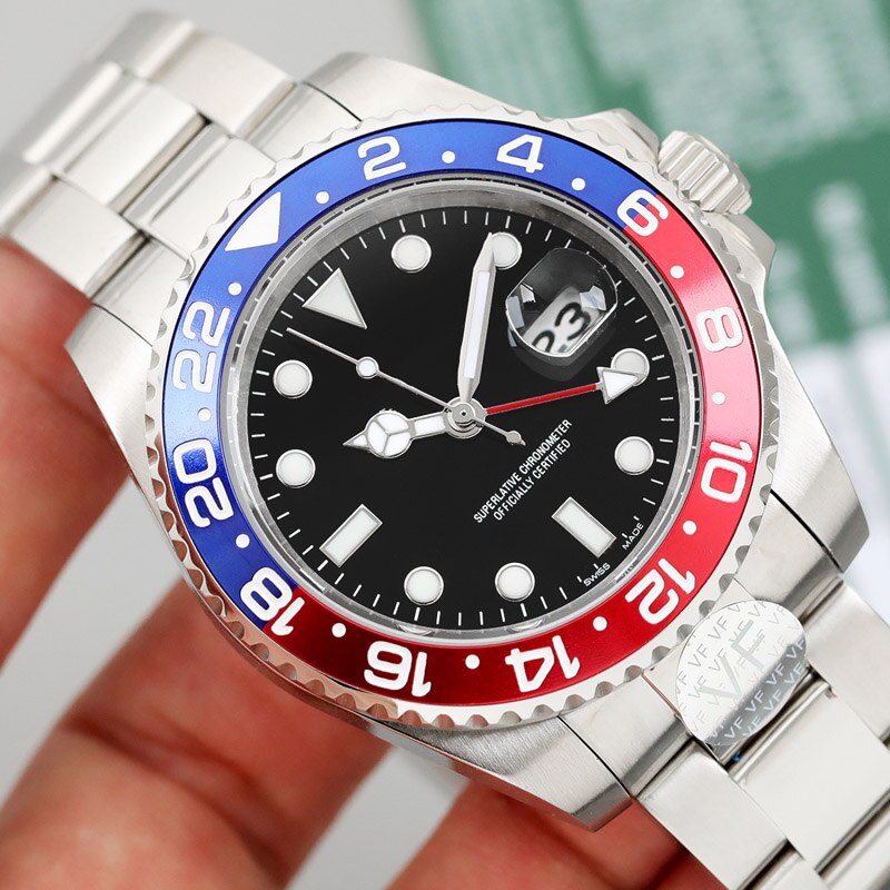Relojes de pulsera de lujo de cerámica de gama alta de la RLX para hombre con movimiento mecánico AAA SS automático de para hombre: 6