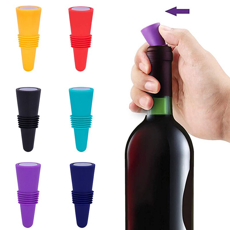 Kitchenware Silicone Wine Stopper Leak Proof Champagne Bottles Sealer Stopper Reusable Wine Bar Tools