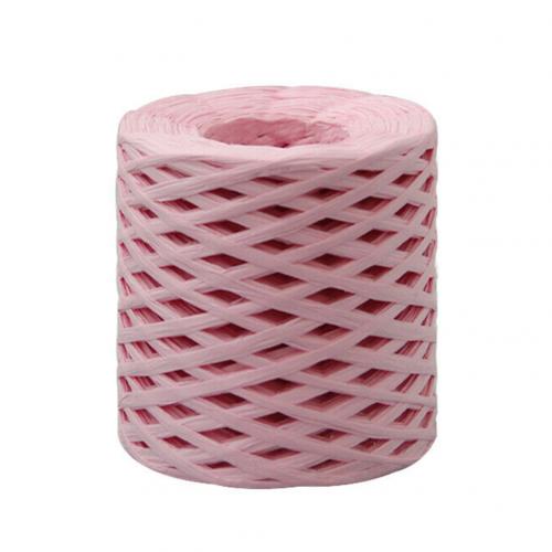 200m Papier Touw Raffia Lint Kant Wikkelen Touw Geschenkdoos Wikkelen DIY Scrapbooking Ambachten Birthday Party Bruiloft Decoratie: Roze
