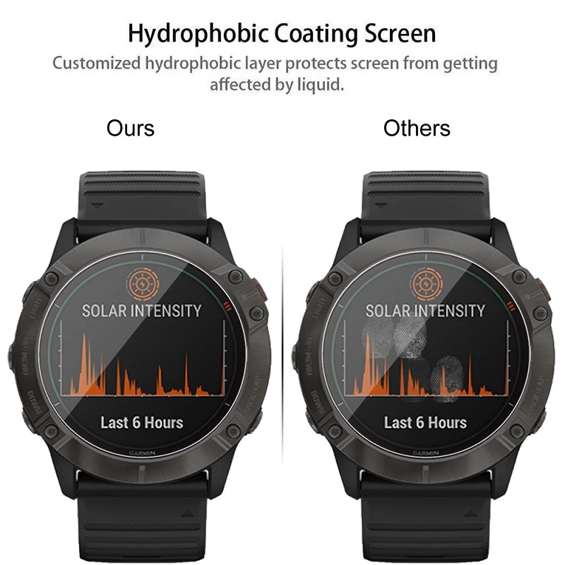 Film de protection d'écran en verre trempé pour Garmin Fenix 7X 7S 7 6X 6S 6 Pro Garmin Fenix 5 5S 5X Plus Protecteur d'écran pour Garmin Fenix 7X 7S 7 6X 6S 6 Pro Garmin Fenix 5 5S 5X Plus