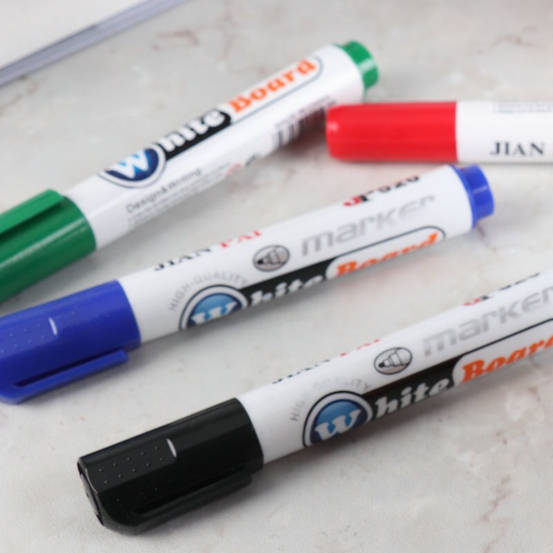 Whiteboard Pen Erasable Marker Security Oily-Based Marker Pen Whiteboard Eraser set school Office Stationery classroom supplies