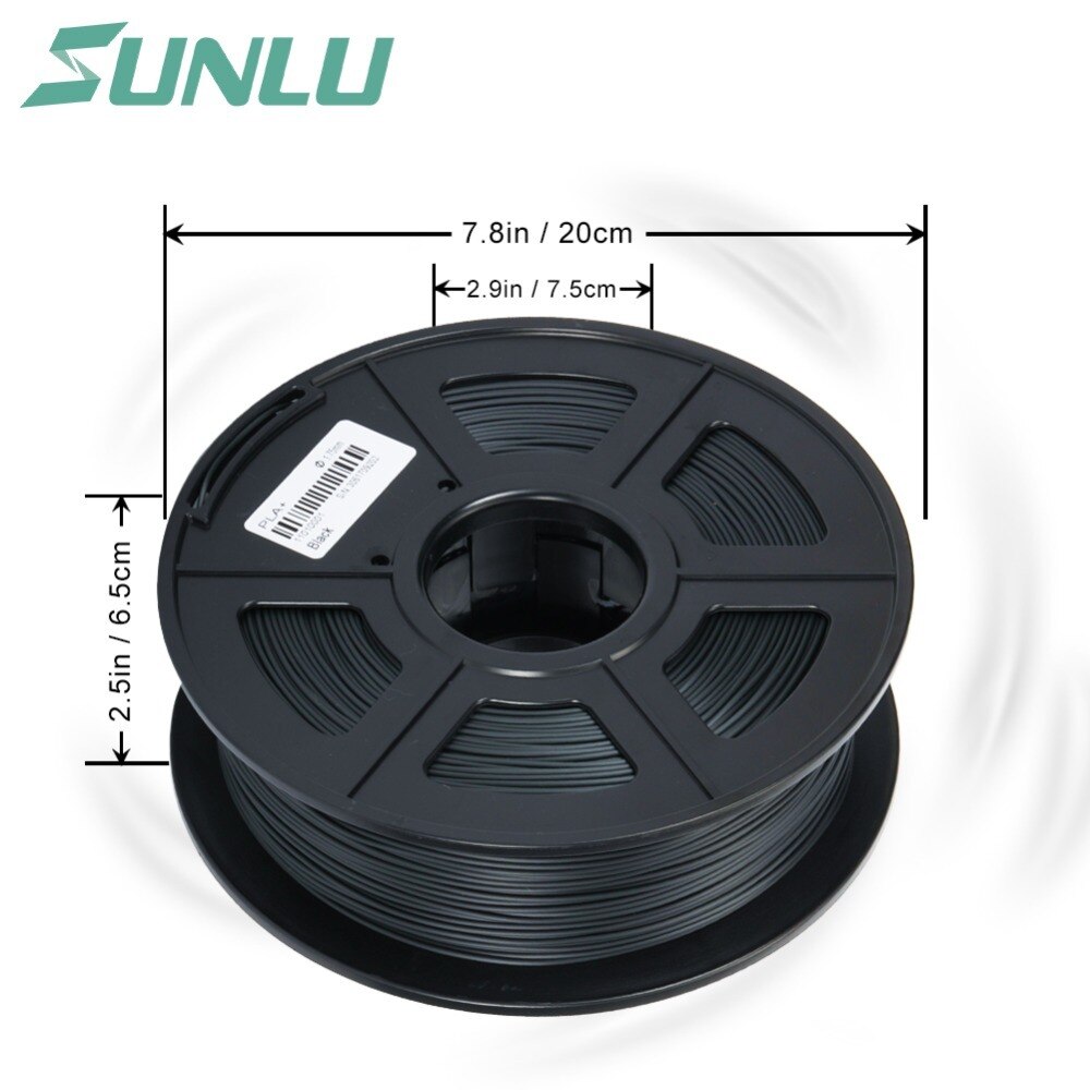 SUNLU ABS Filamento Conduttivo 1.75 1kg Per 3D Stampante ABS di Plastica 3d Stampa Filamento Tolleranza di +/-0.02mm