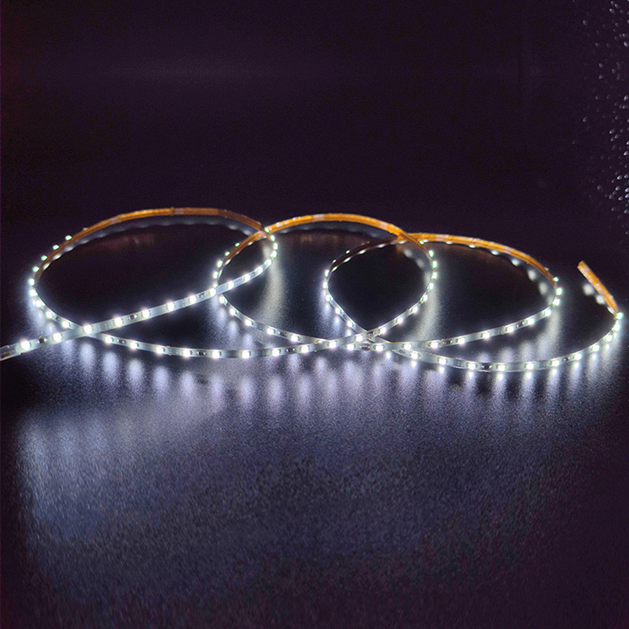 1m 2m 5m bred smal 1.5mm dc 3v 138 lysdioder /m 0603 led-remsa vit dimbar 6000k superljusstark led-tejp: Avger färg 1 / 5m