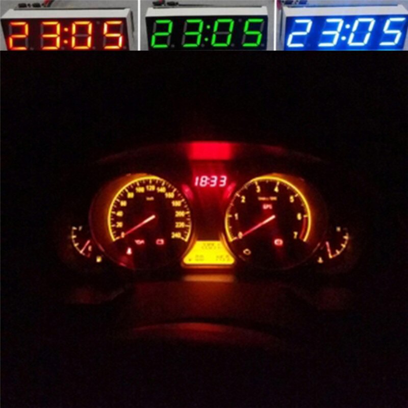 Rood/blauw/groen led-display mini digitale 3.8v-30v voltmeter tester spanningspaneelmeter voor elektromobiel motorfiets auto #292364