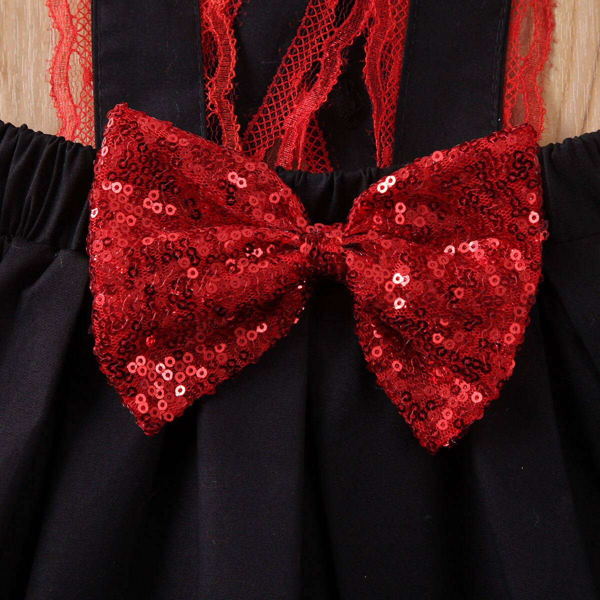 6M-4Y Bambino Del Capretto Del Bambino Delle Ragazze Vestiti Set Principessa Paillettes T Shirt + Bow Gonne Abiti per Bambini Ragazze Festa di Compleanno Costumi
