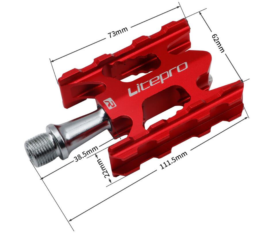 Litepro 1 Paar Fiets Pedaal Ultralight 228G K3 Voor Vouwfiets Mountainbike Racefiets Bya 412 Mks