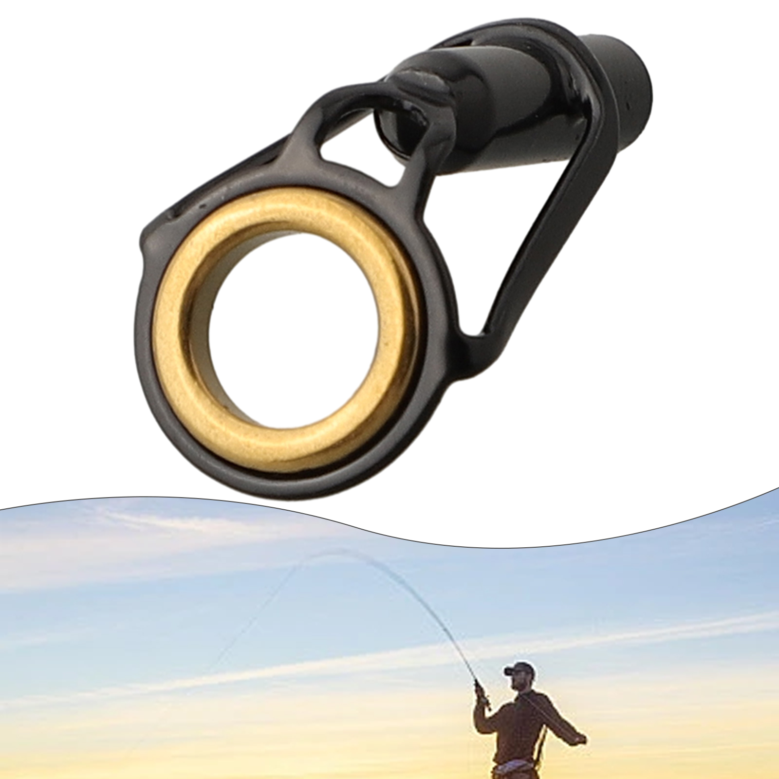 1Pc Rod Tip Top Guide Ring For Fishing Rod Repair Building Pole Eye Line Ring Tools Ceramic Ring Fishing Tackle Accessories: Blue