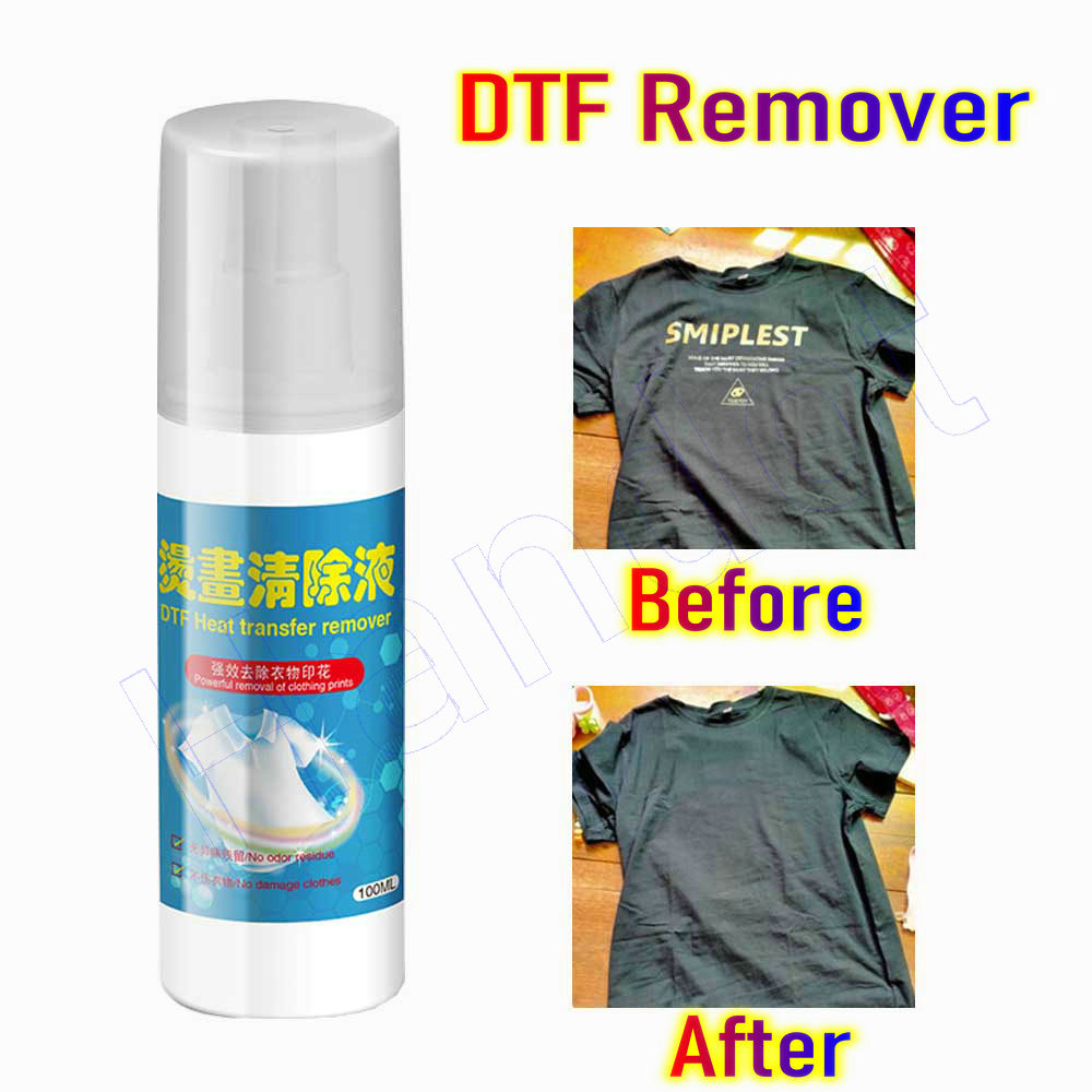 Dtf-eliminador de vinilo textil líquido, ropa para prendas, tela de tinta Dtf, camiseta, solución de eliminación de pegamento de vinilo, limpiador de tinta líquida