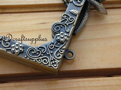 Metall geldbörse rahmen verschluss Clip legieren Anti Bronze- 3 3/4 zoll x 2 zoll C6