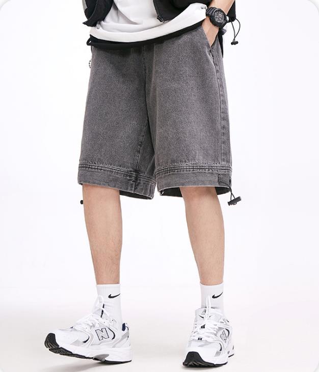 Men's Jeans Denim Shorts Jean Shorts Pocket Drawstring Elastic Waist main image 1