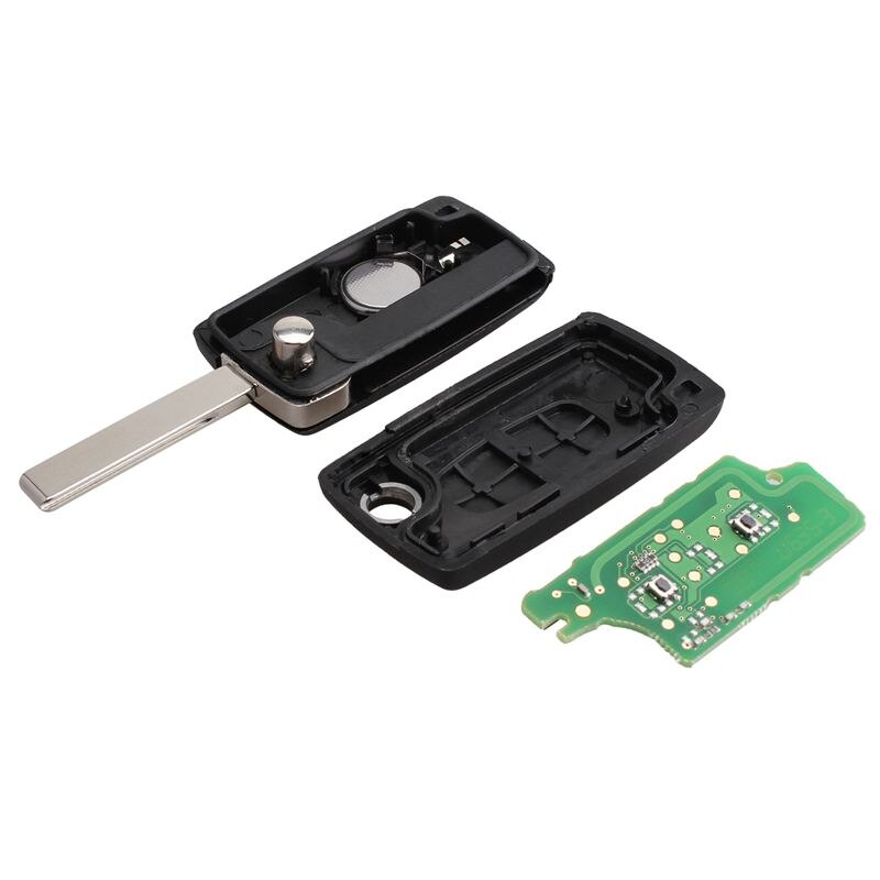 2 Buttons Remote Folding Car Key For Peugeot 307 3008 308 408 433MHz PCF7961 ID46 CE0536 Flip Key Fob