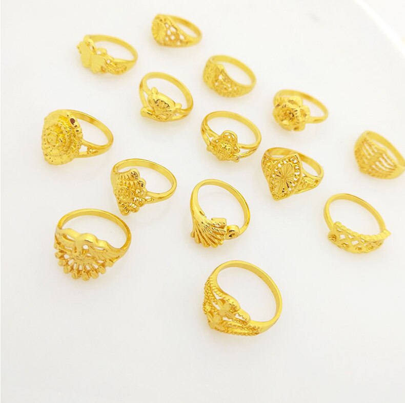 Reize gemischt Ringe Gold Jahrgang Damen mischen Stil Zufällig Ringe Jewlery Viele für Frauen Hochzeit Partei