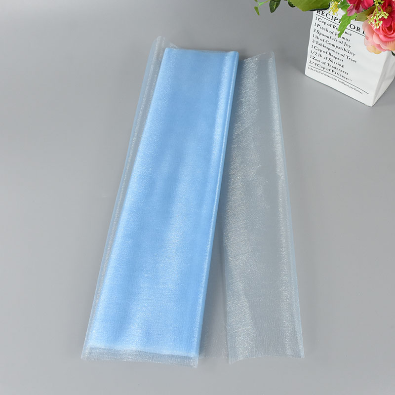 Rollo de tul para decoración de boda, tela transparente de Organza de cristal para fondo de de cumpleaños, fajas para silla de boda, hilo decorativo, 5/10m: L / Caqui oscuro