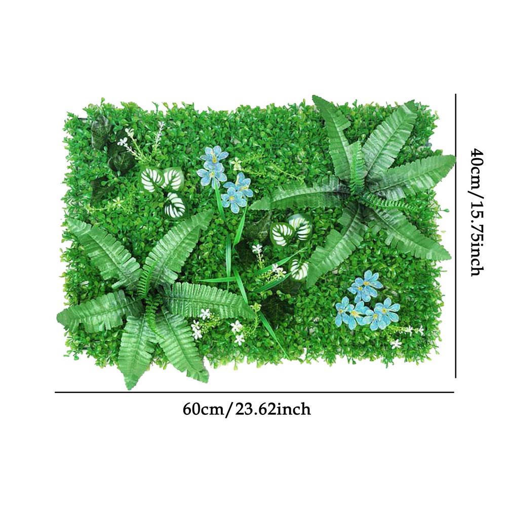 Artificial Leaf Hedge Board 40x60CM Plant Hedge Panel Noise Reduction UV Protected Privacy Fence Screen For Backyard Garden Deco