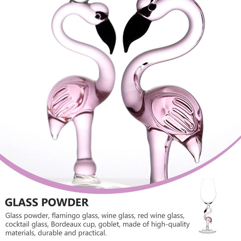 Verre à vin décoratif en forme de flamant rose, 1 pièce, pour la maison, Bar, Restaurant, verre à vin, gobelet en verre de Bordeaux (rose)