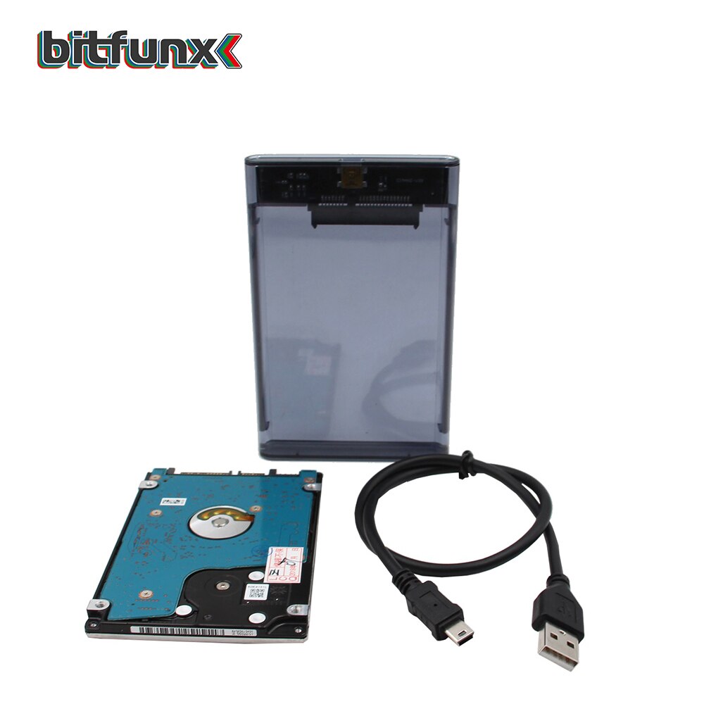 Bitfunx PS2 FMCB Card for USB games+2.5''SATA HDD Hard Disk Drive with PS2 games in Hard Disk Case USB3.0