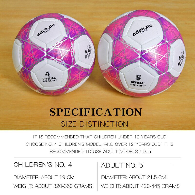 Ultraviolet Light Discoloration Football Standard Game Training Light Change Soccer Adult No. 5 Child kids No. 4