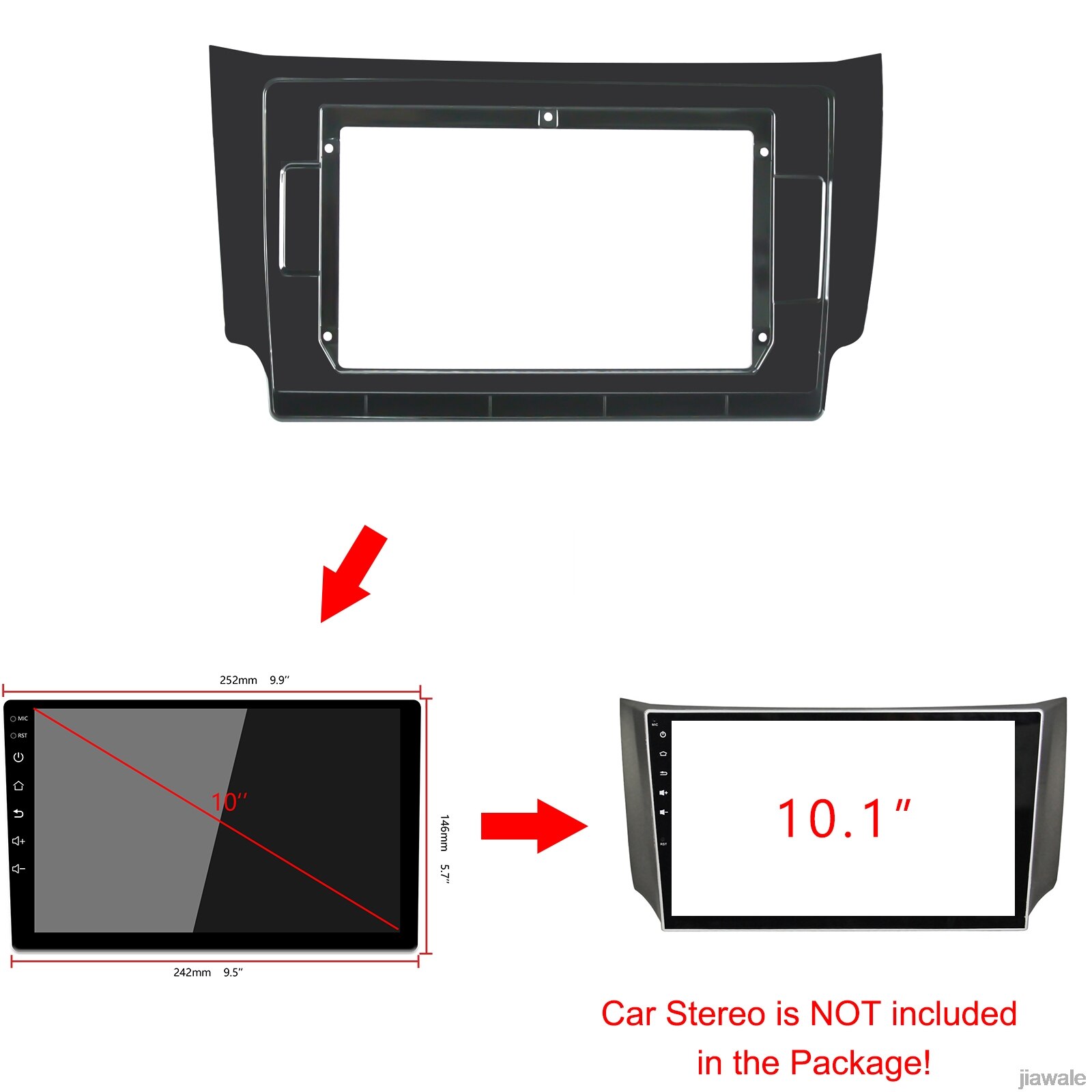 10.1 "Quad-nucleo 2.5D Ips Dello Schermo di androide 10 auto Gps Radio di Navigazione per Nissan Sentra, pulsar, sylphy 2013-2016