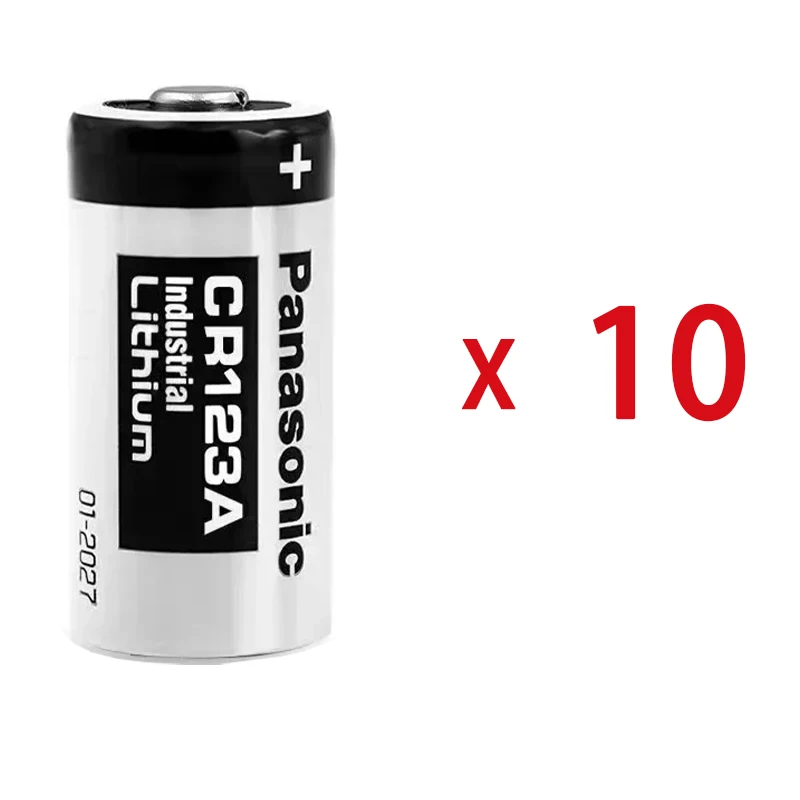 Oryginalna bateria litowa Panasonic 123 3 V Arlo CR123A CR17345 DL123A EL123A 123A: BŁĘKITNA