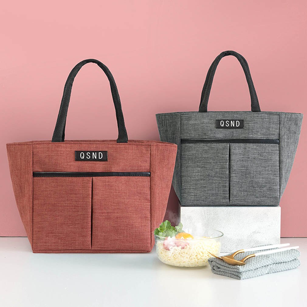 Isolert matpose termiske tote bags matboks bærbare termisk mat piknik lunsj poser for kvinner barn
