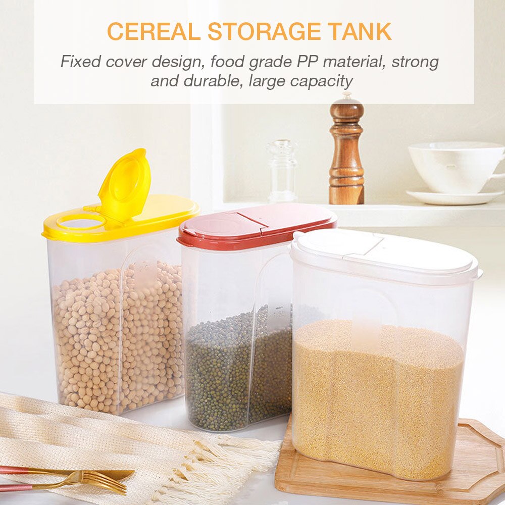 Réservoir de stockage de nourriture en vrac conteneurs de stockage de nourriture caisse organisateur Transparent scellé-boîtes boîte avec couvercles étanche u-miss pour la cuisine