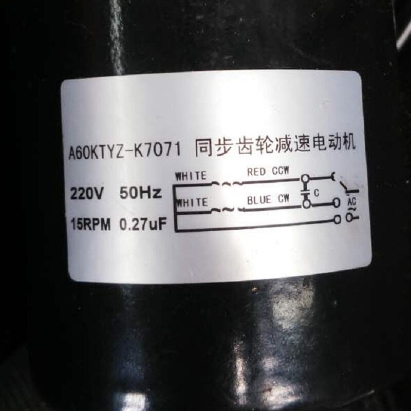 A60KTYZ gear vermindering synchrone motor/AC synchrone permanente magneet motor 220 v 14 w