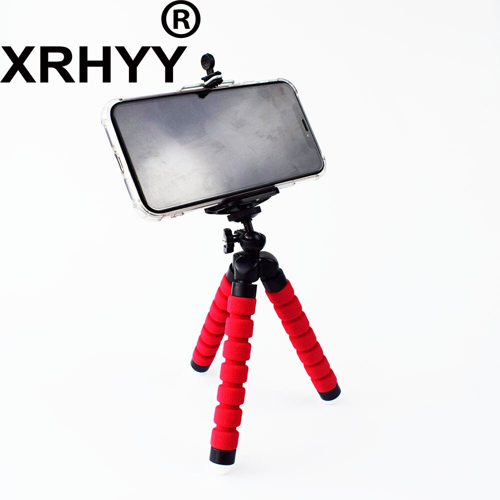 Premium flexibele telefoon rode spons statief draagbare verstelbare camera standaard houder geschikt voor android telefoon sportcamera