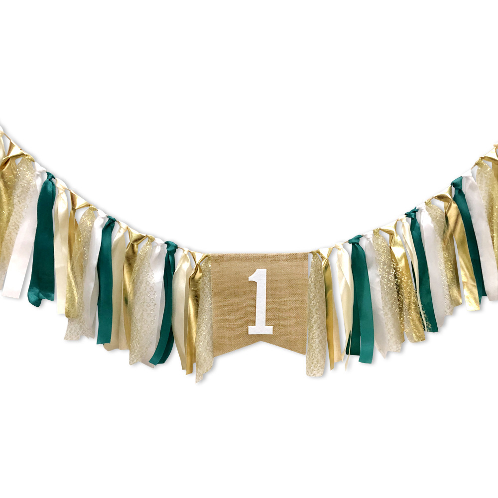 Glücklich Geburtstag Dekoration Geburtstag Mädchen Hohe Stuhl Ein Banner Ersten Geburtstag 1 jahr Geschlecht Offenbaren Party Baby Dusche Dekorationen: hoch Sessel Banner H