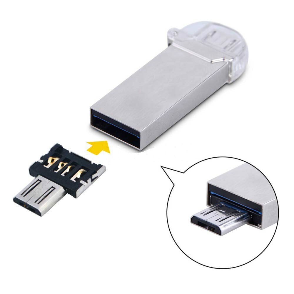 Portable USB to Micro USB OTG Adapter Android Phone Tablet PC Converter for Table PC Phone With OTG Function