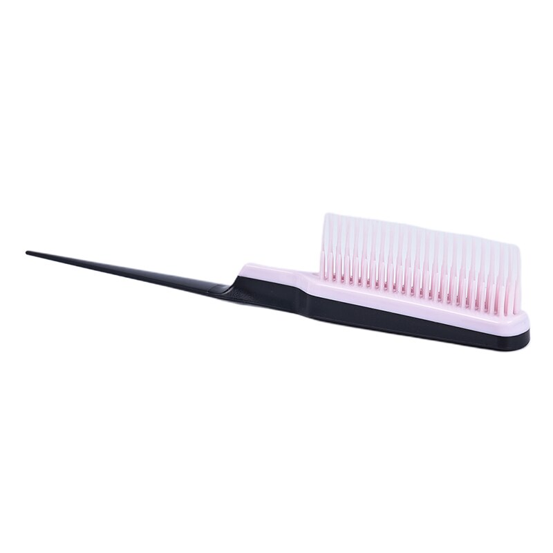 1Pc Professionele Haar Kam Wees Staart Kam Voorkomen Haaruitval Borstel Salon Tool Styling Kam Meerdere Kam Tanden kam: Roze