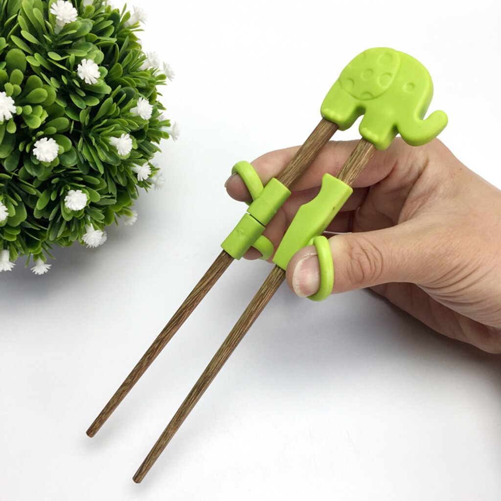 Palillos de entrenamiento y aprendizaje multicolor para niños, , 1 par, palillo chino