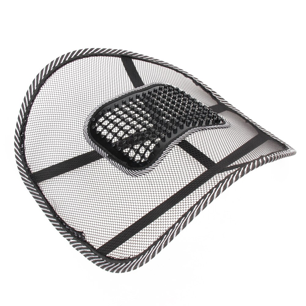 Car Chair Back Support Massage Cushion Mesh Relief Lumbar Brace Automotive Inner Seat Lumbar Back Rest Pad