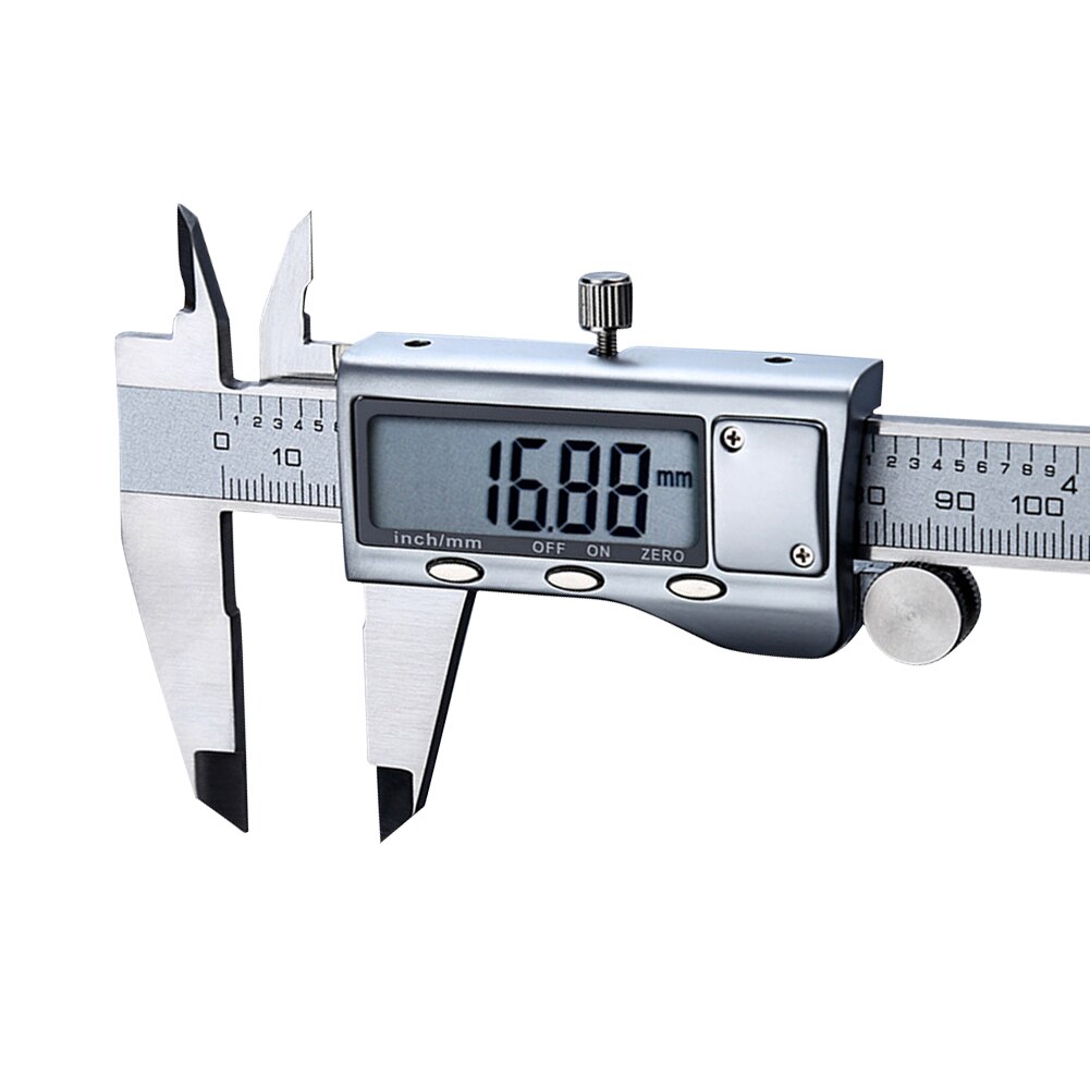 0-150mm/0-6 Inches LCD Electronic Digital Stainless Steel Vernier Caliper Micrometer Measuring Tool