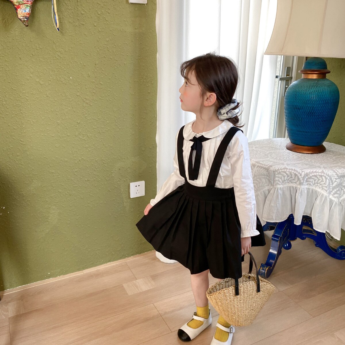 Gonna a pieghe da principessa per bambina