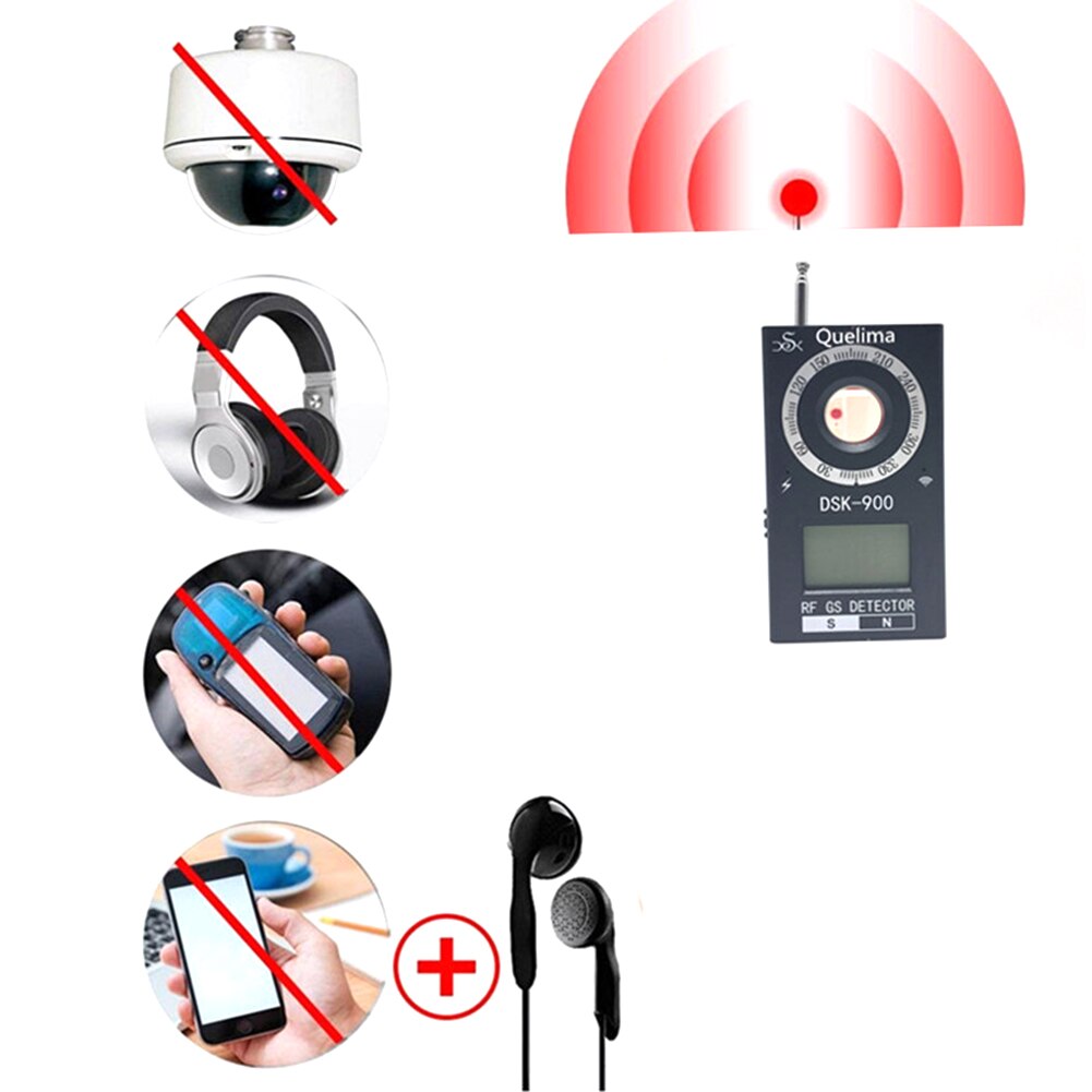 Para Quelima Multi-Função DSK-900 Mini Detector Completa Banda Detector Detector Localizador de Mini Detector